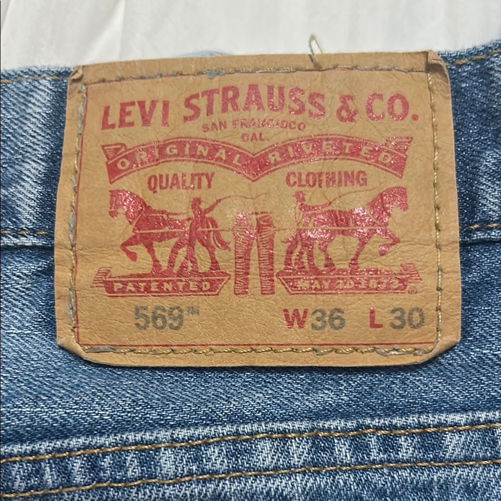 Levi's Blue Relaxed Fit Jeans with Iconic Leather Patch